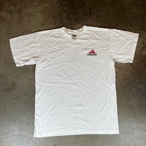 Vintage 90s Adidas white Columbia River Outrigger Tee Size men's small